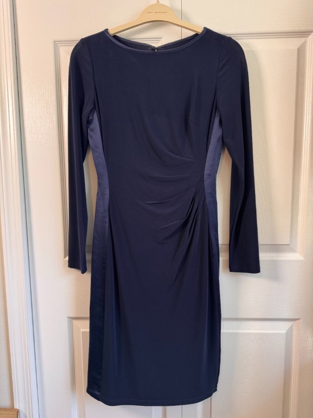 Stunning Long-Sleeve Ralph Lauren Dress | Silk Insets | Size 6